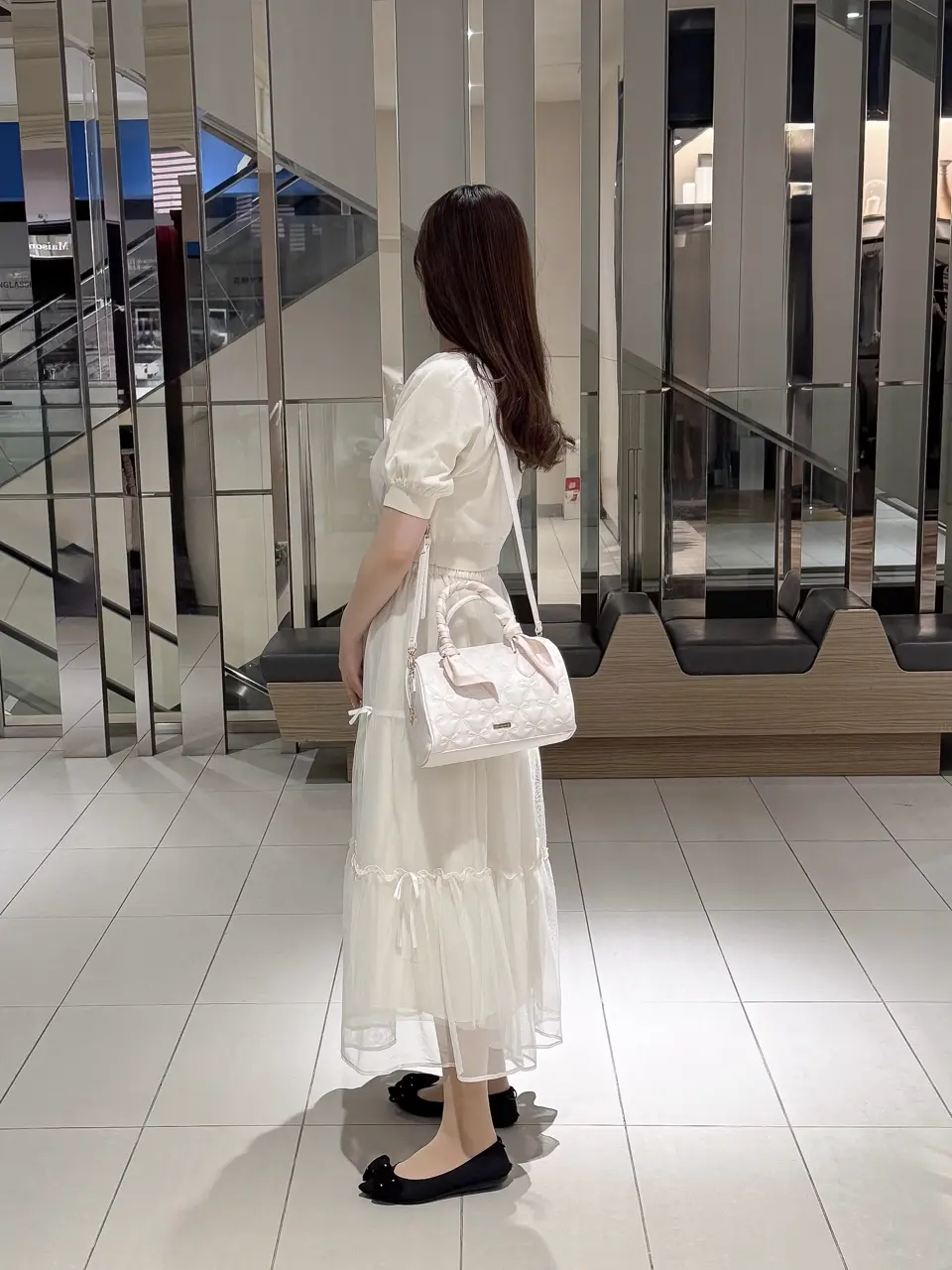 スカーフ付き/2Way】リボンキルティング2Wayボストン/Maison de FLEUR