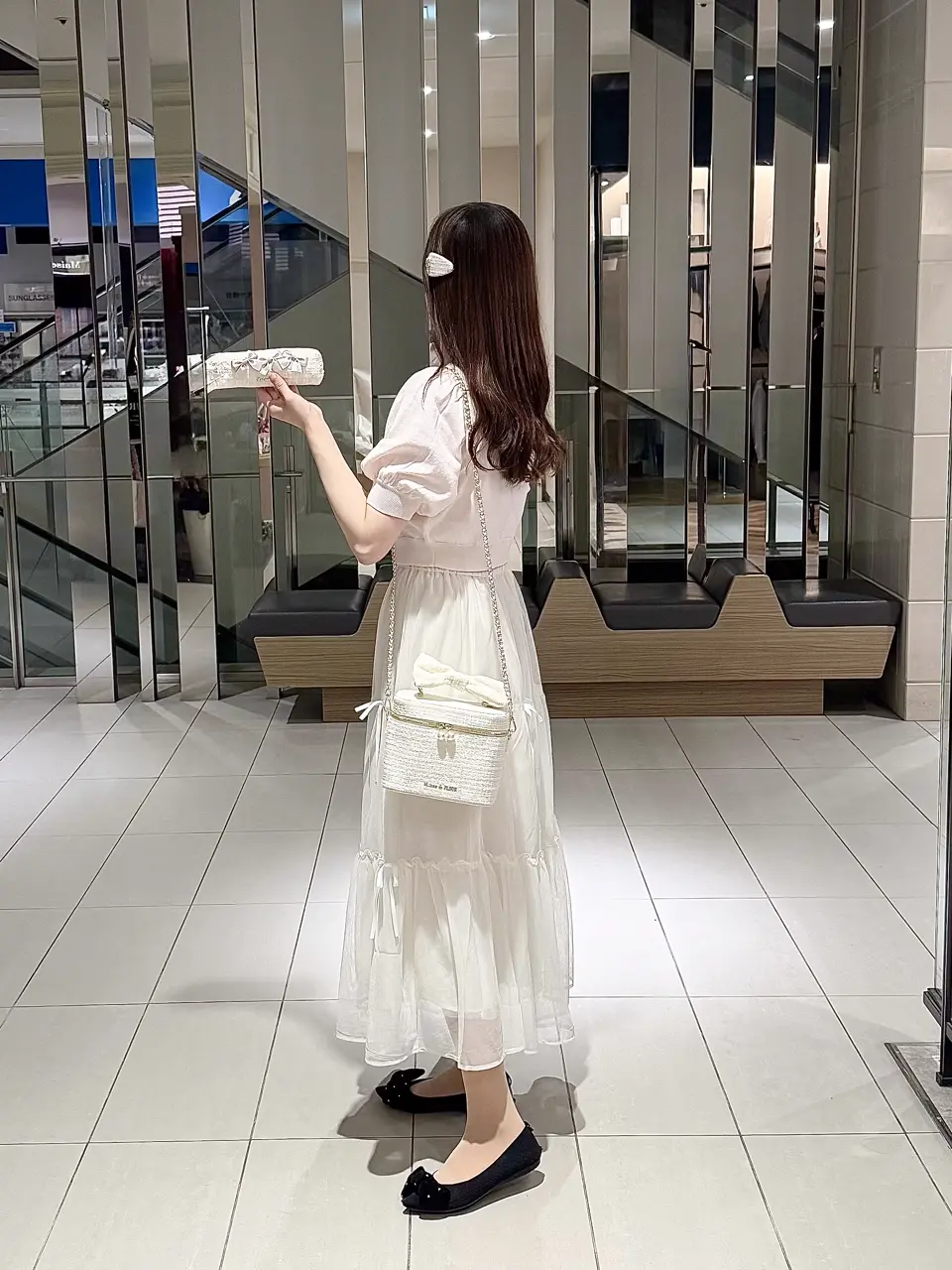 2Way】ツイードキューブショルダーバッグ/Maison de FLEUR（メゾン ド
