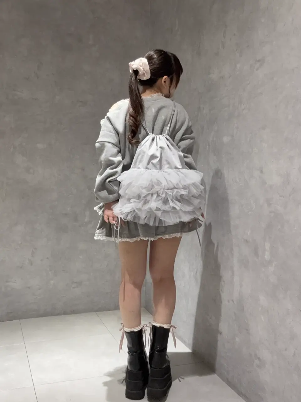 チュールフリルナップサック/Maison de FLEUR（メゾン ド フルール）の