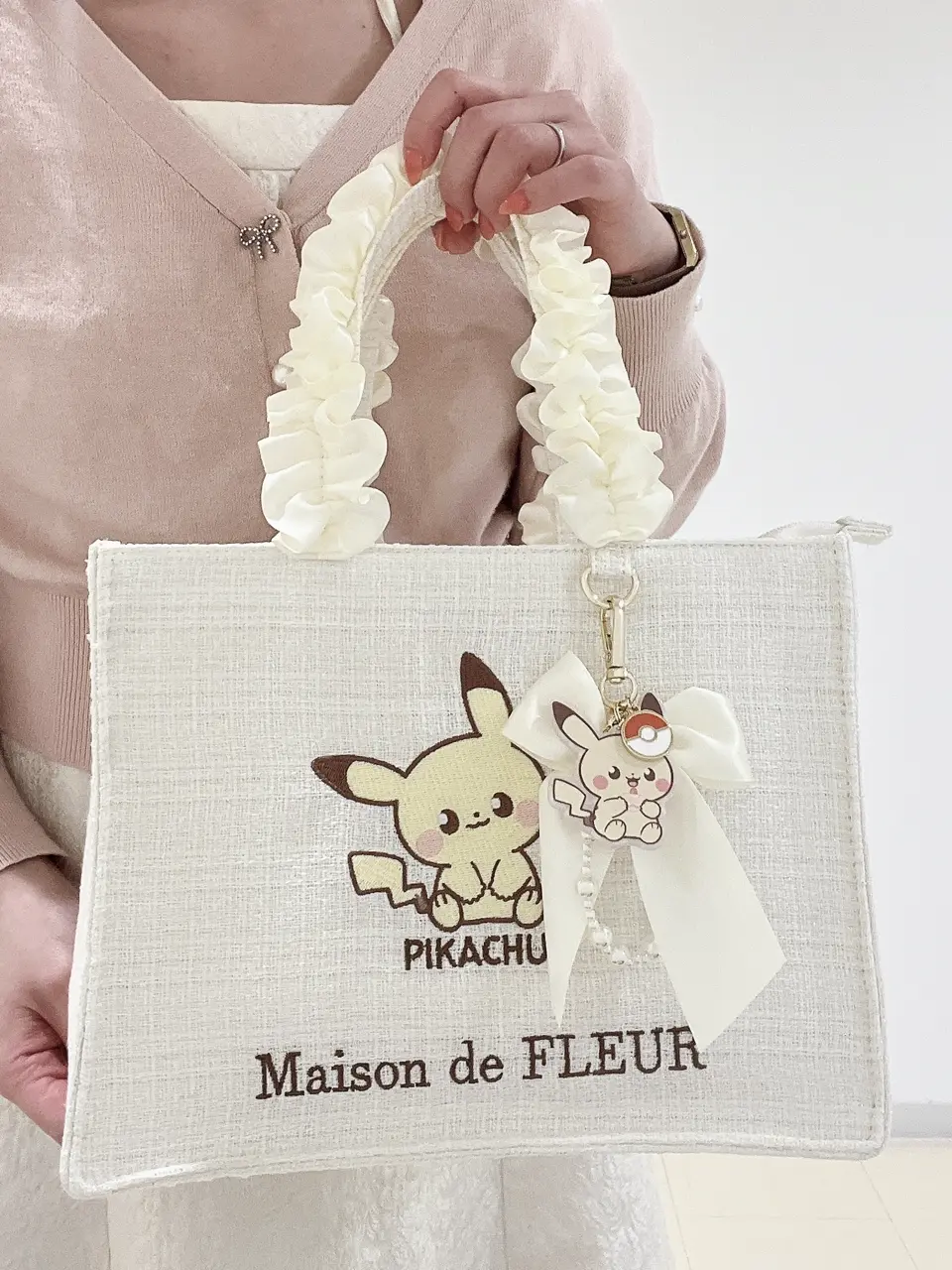 Maison de FLEUR フリルトートバッグ マホイップ ポケピース 初の「ポケピース」コレクションが登場♪