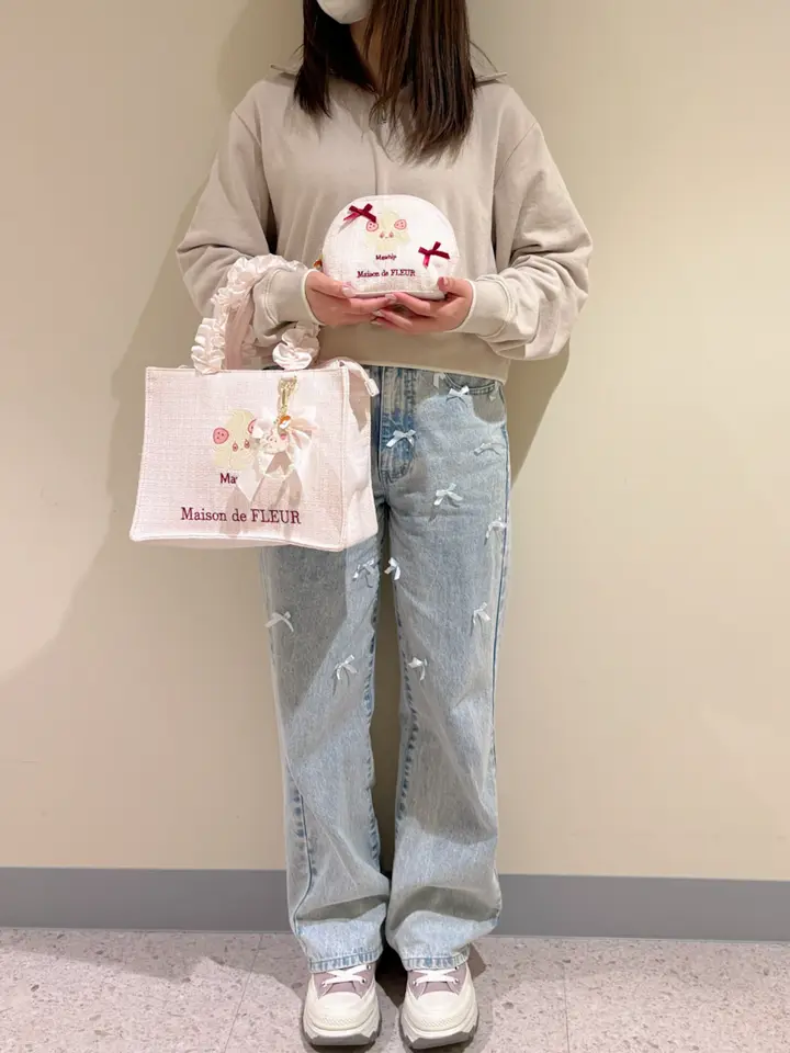 フリルハンドルバッグ Maison de FLEUR マホイップ ポケピース 【公式 