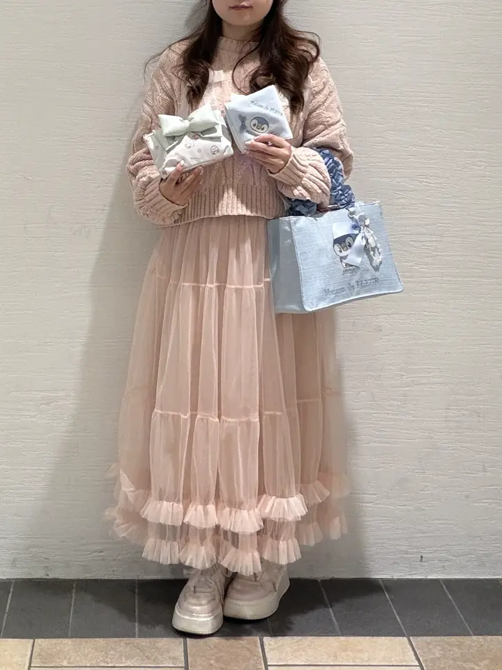 フリルトートバッグ ポッチャマ/Maison de FLEUR（メゾン ド フルール
