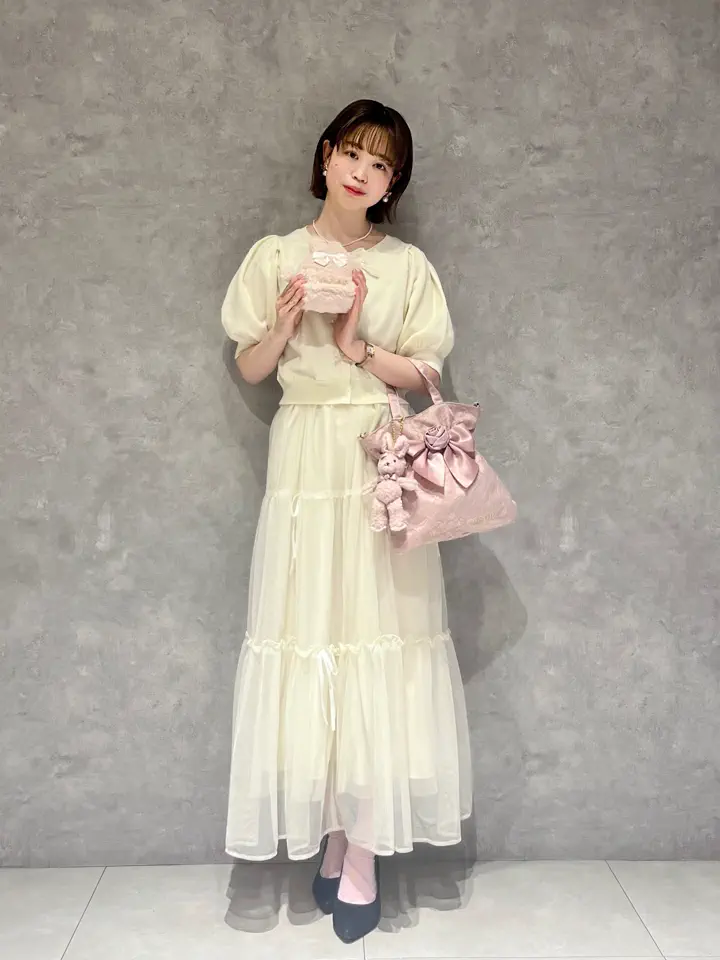 ラビットフェイクファーポーチ/Maison de FLEUR（メゾン ド フルール