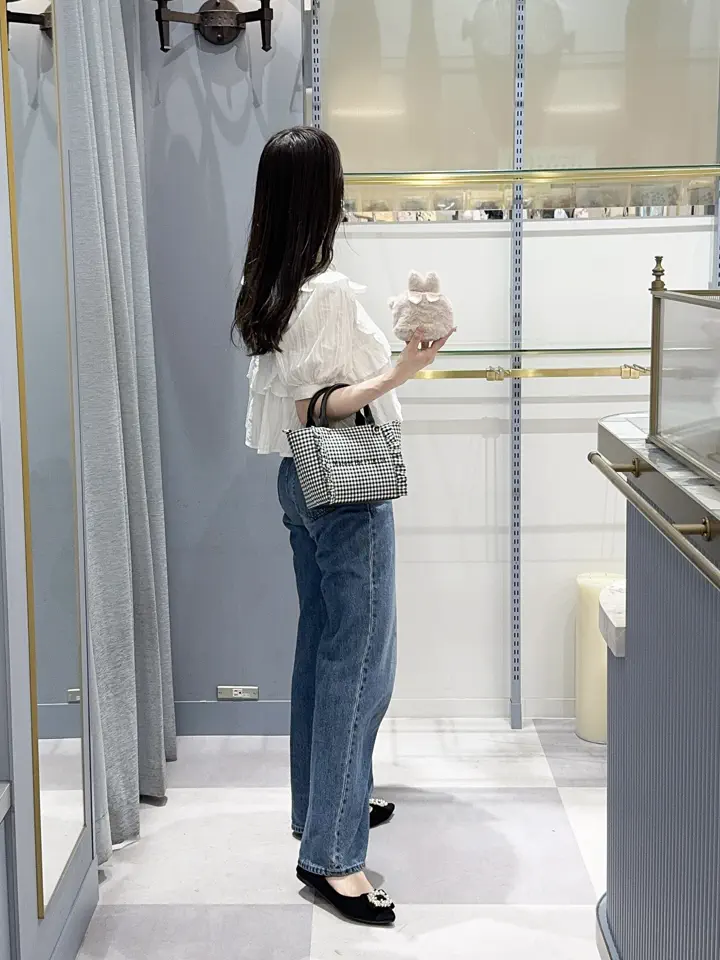 ラビットフェイクファーポーチ/Maison de FLEUR（メゾン ド フルール