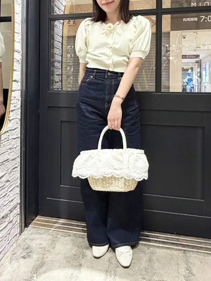 Maison de FLEUR canone♡春の指定ブラウス ベージュ 公式】Maison de FLEUR Petite Robe（メゾンドフルール プチローブ