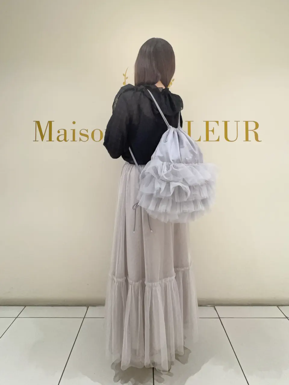 チュールフリルナップサック/Maison de FLEUR（メゾン ド フルール）の