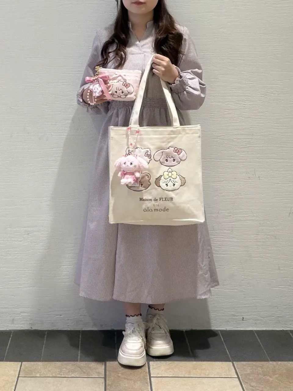 Lil ala mode スクエアトートバッグ/Maison de FLEUR（メゾン ド 