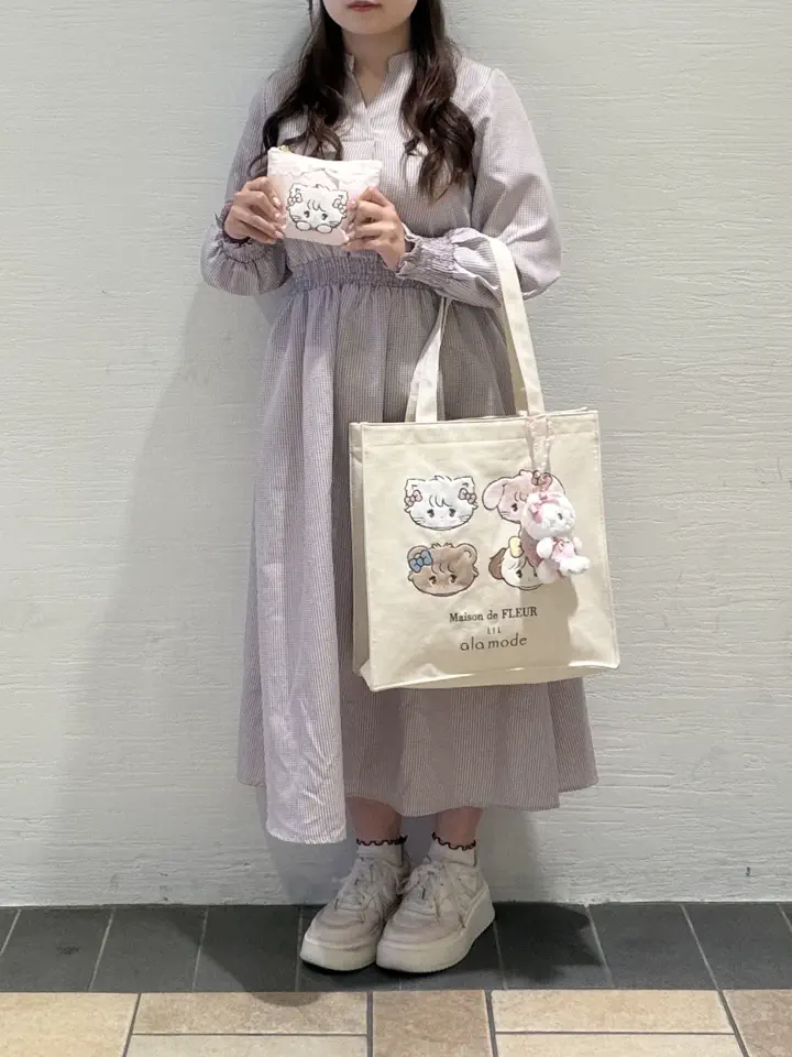 Lil ala mode スクエアトートバッグ/Maison de FLEUR（メゾン ド