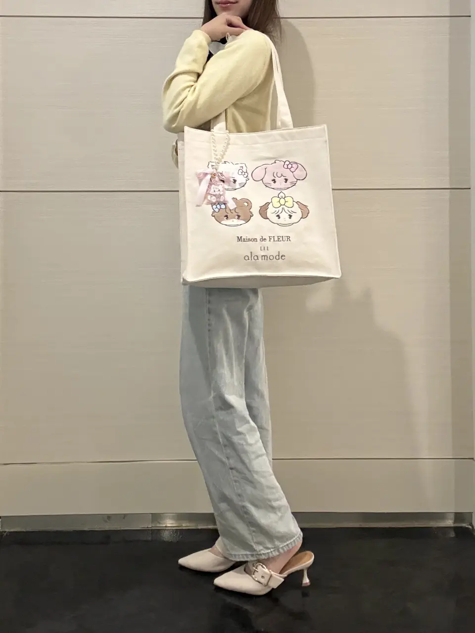 Lil ala mode スクエアトートバッグ/Maison de FLEUR（メゾン ド