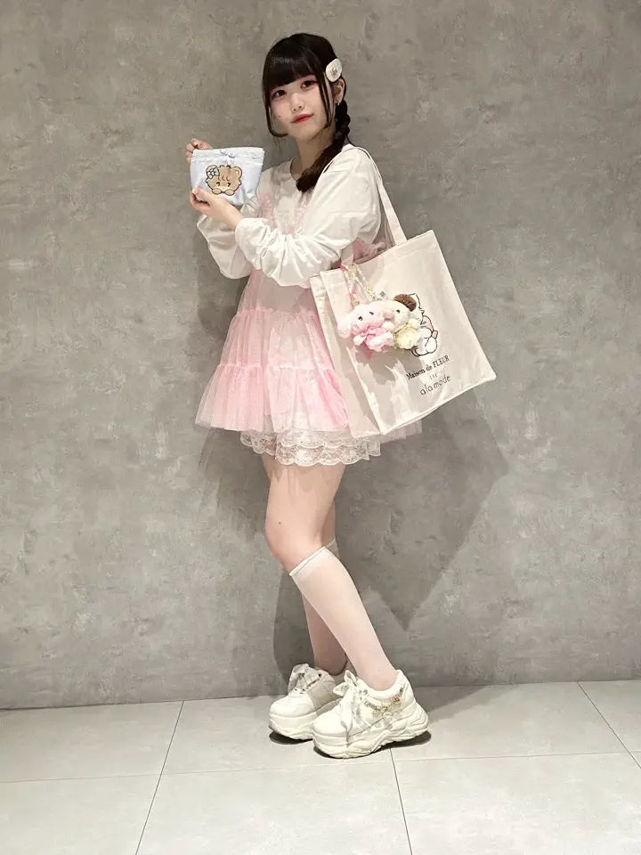 Lil ala mode スクエアトートバッグ/Maison de FLEUR（メゾン ド