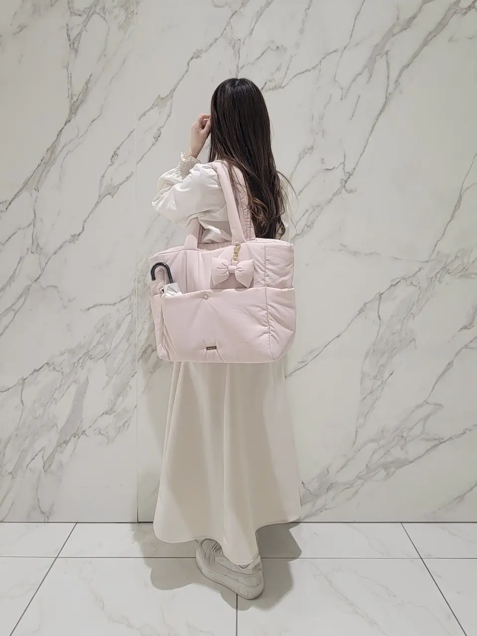 撥水加工】パファーキャリーオントートバッグ/Maison de FLEUR（メゾン