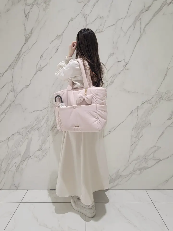 撥水加工】パファーキャリーオントートバッグ/Maison de FLEUR（メゾン