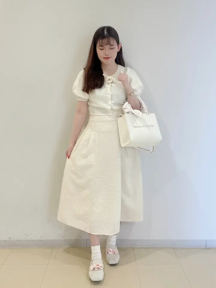 2WAY/スカーフ付き】ギャザーハンドル2Wayバッグ/Maison de FLEUR
