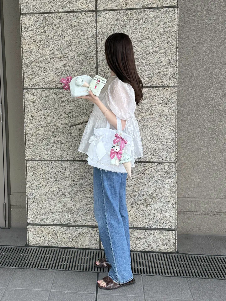 レースダブルリボン2Wayトートバッグ/Maison de FLEUR（メゾン ド 