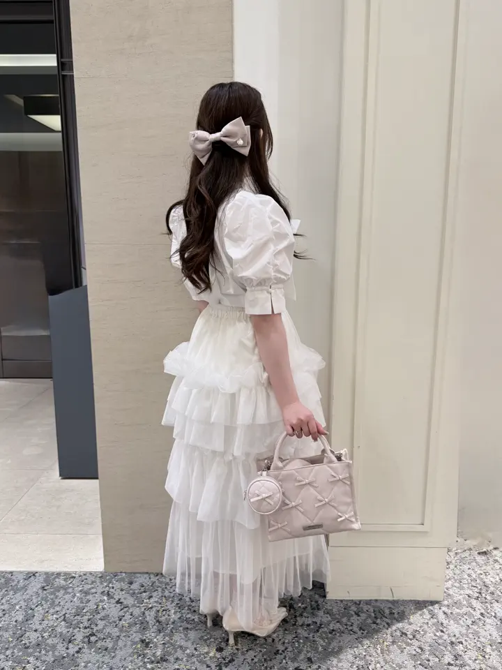 リボンマニアポーチ付きキルティングトート/Maison de FLEUR（メゾン