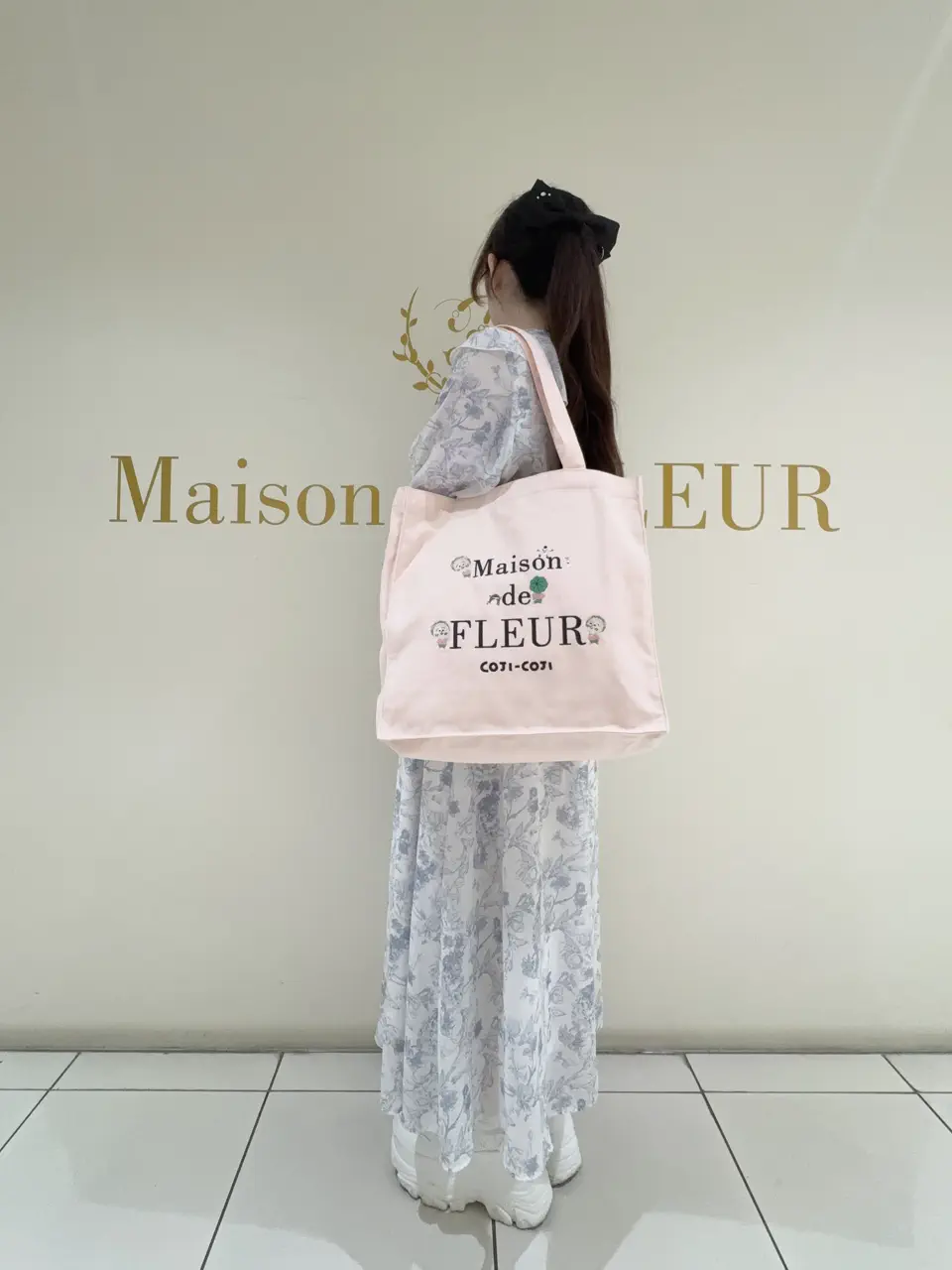 新品 Maison de FLEUR COJI-COJI トートバッグ ピンク COJI-COJI/トートバッグ/Maison de FLEUR（メゾン ド フルール）の