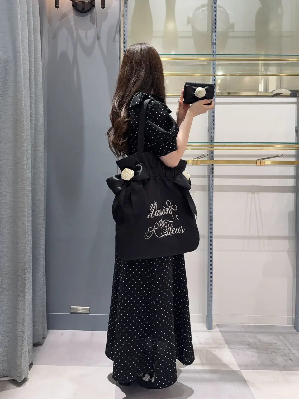 WEB限定カラーあり】ローズダブルリボントート/Maison de FLEUR