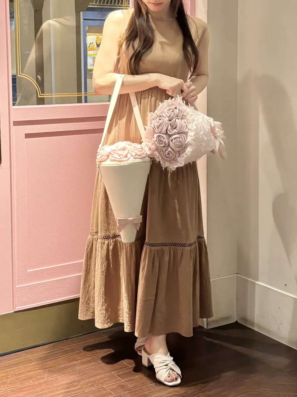 WEB限定カラーあり】フラワーブーケポーチ/Maison de FLEUR（メゾン ド