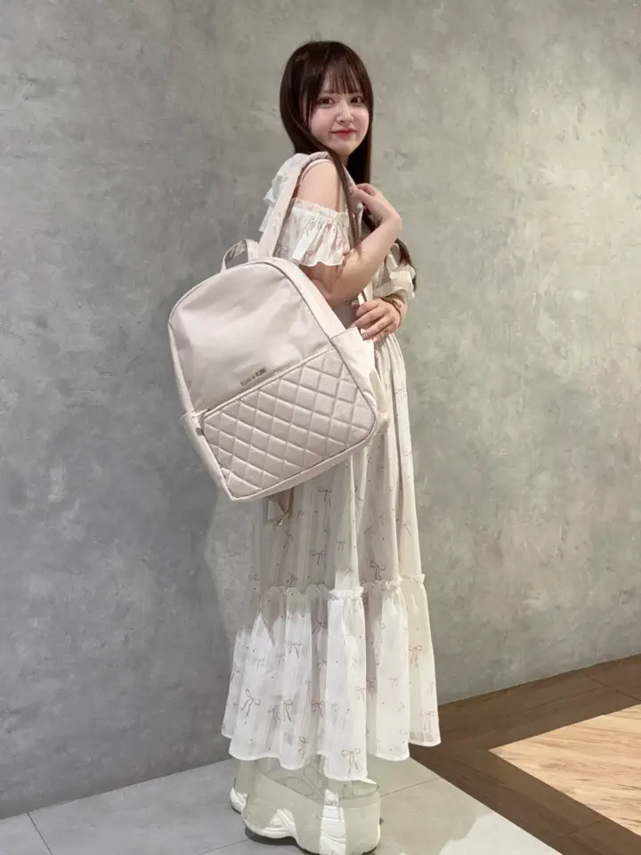 撥水加工キルティングポケットリュック/Maison de FLEUR（メゾン ド
