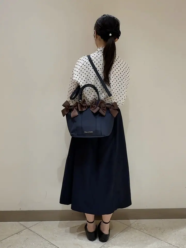 ボリュームリボン2Wayトートバッグ/Maison de FLEUR（メゾン ド