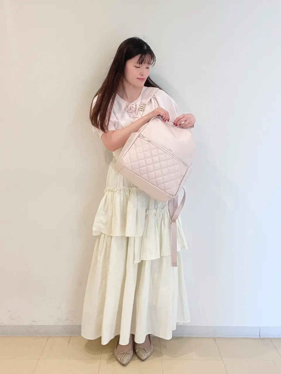 撥水加工キルティングポケットリュック/Maison de FLEUR（メゾン ド