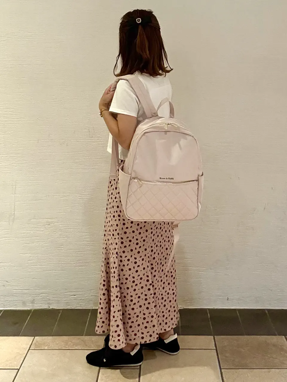 撥水加工キルティングポケットリュック/Maison de FLEUR（メゾン ド
