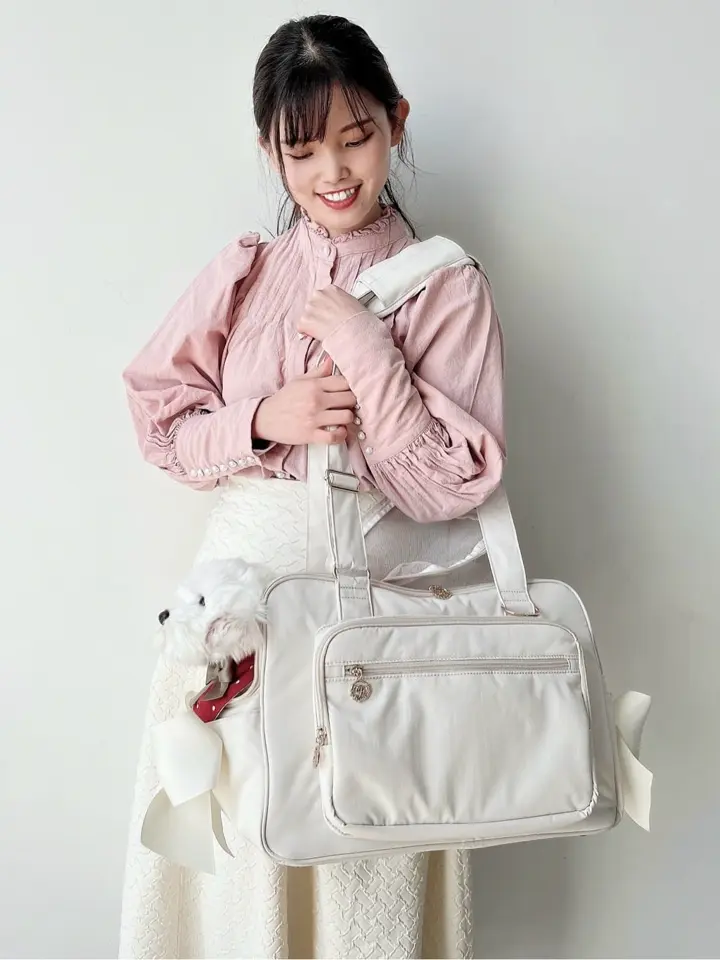 サイドリボンキャリーバッグ/Maison de FLEUR（メゾン ド フルール）の