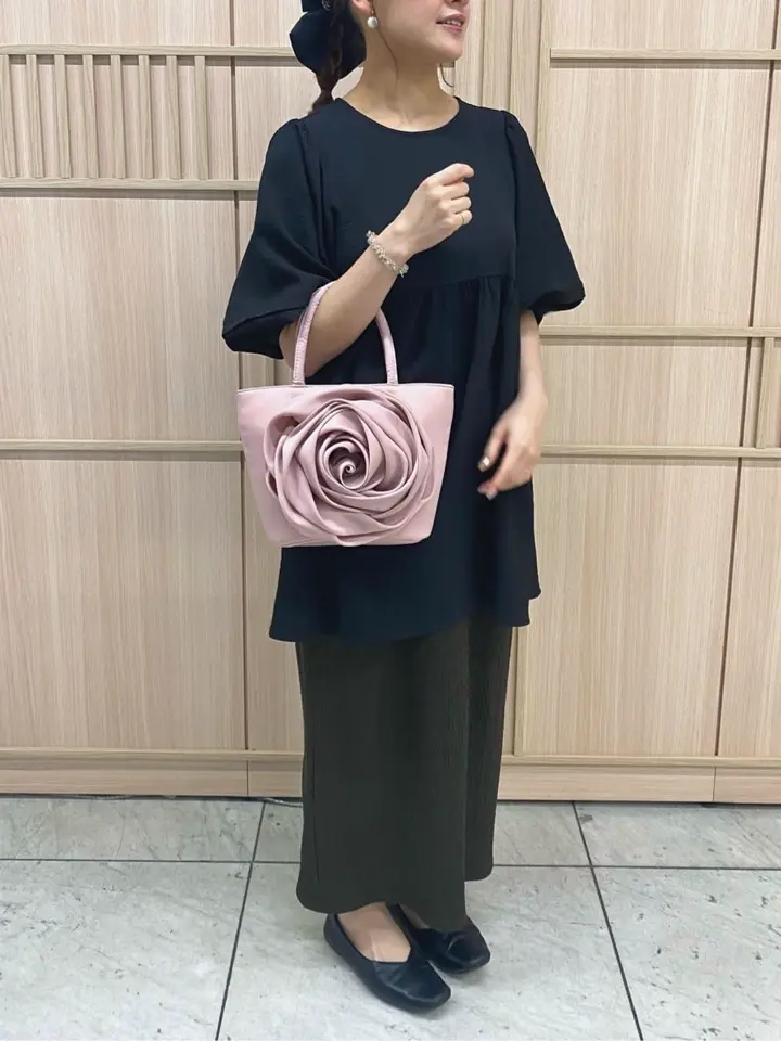 ビッグローズトートバッグ/Maison de FLEUR（メゾン ド フルール）の