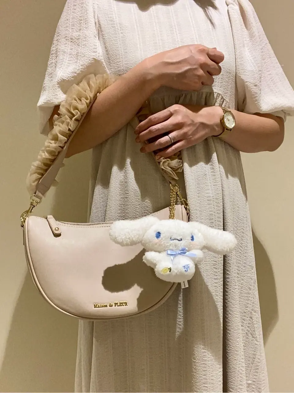 チュールフリルショルダーバッグ/Maison de FLEUR（メゾン ド フルール
