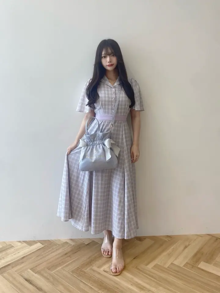 フレアスリーブチェックワンピース/Areeam（アリーム）のワンピース