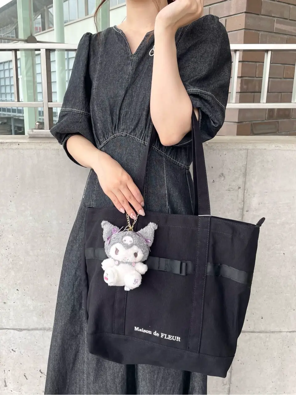 マルチポケット帆布トートMバッグ/Maison de FLEUR（メゾン ド