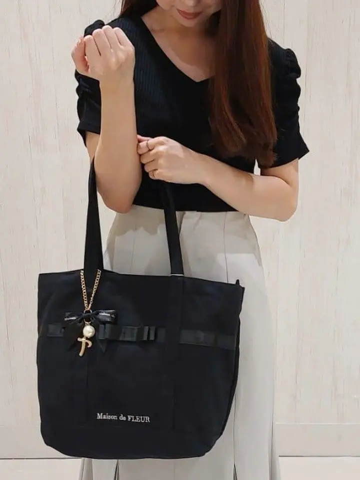 マルチポケット帆布トートMバッグ/Maison de FLEUR（メゾン ド