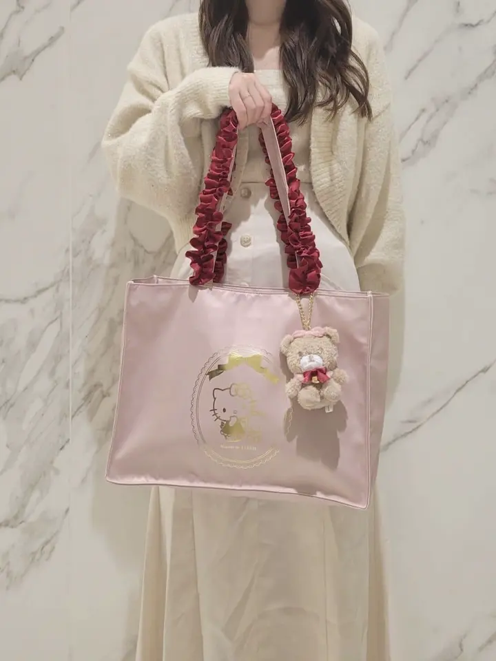 HELLO KITTY フリルスクエアトートバッグ/Maison de FLEUR（メゾン ド