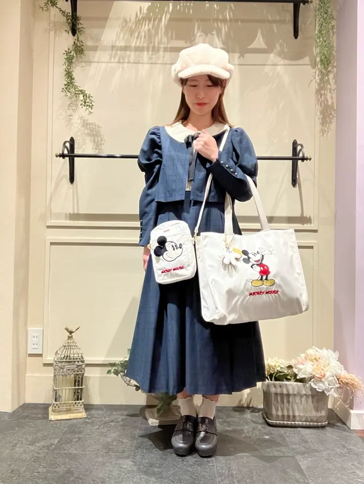 MickeyMouse/ショルダーバッグ/Maison de FLEUR（メゾン ド フルール