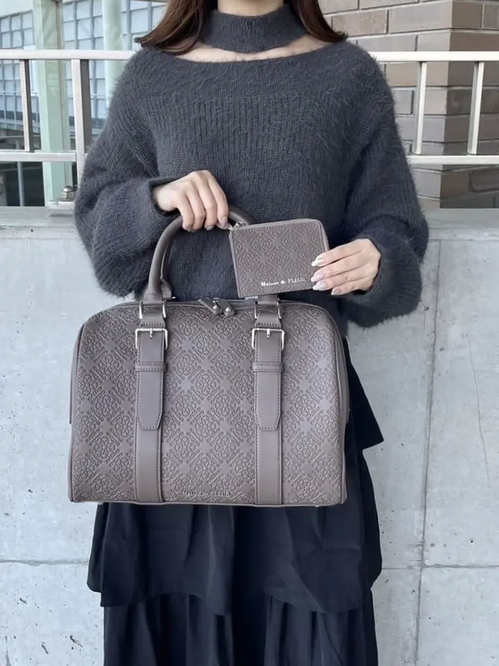 FLEURモノグラムボストンバッグ/Maison de FLEUR（メゾン ド フルール