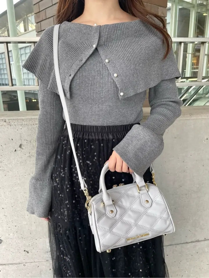 キルティングボストンSバッグ/Maison de FLEUR（メゾン ド フルール