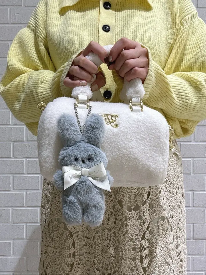 フェイクファーボストンバッグ/Maison de FLEUR（メゾン ド フルール