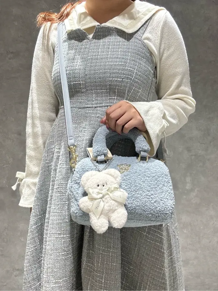 フェイクファーボストンバッグ/Maison de FLEUR（メゾン ド フルール