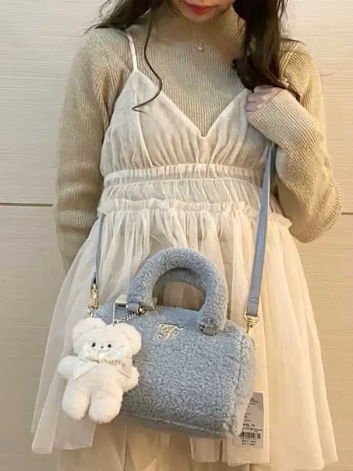 フェイクファーボストンバッグ/Maison de FLEUR（メゾン ド フルール