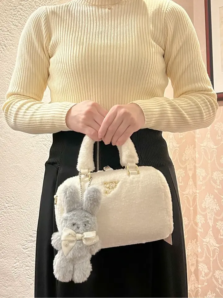 フェイクファーボストンバッグ/Maison de FLEUR（メゾン ド フルール