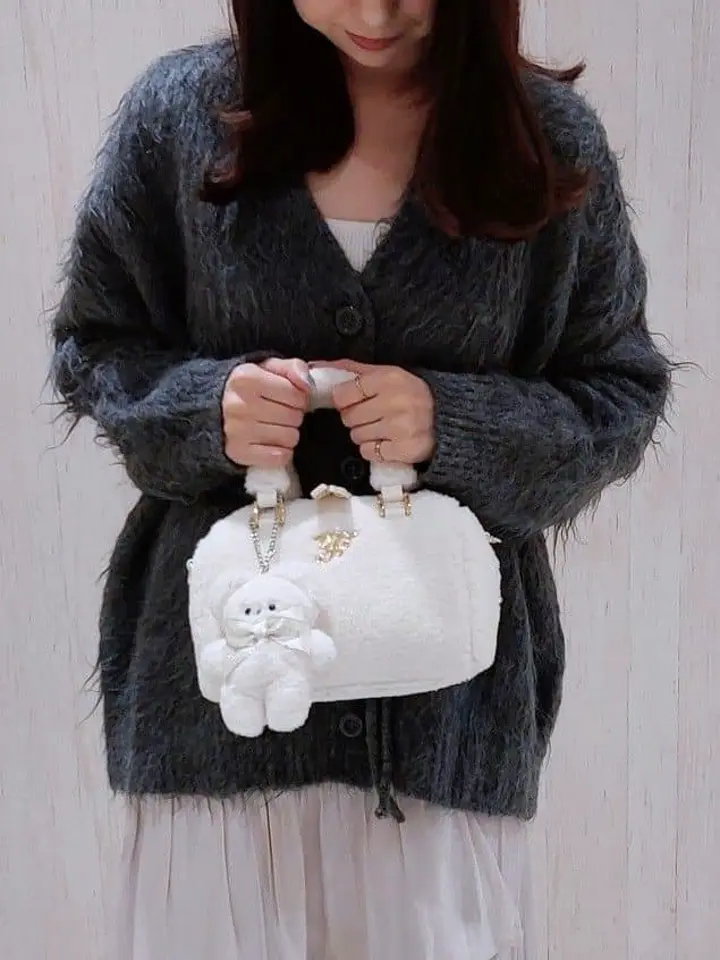 フェイクファーボストンバッグ/Maison de FLEUR（メゾン ド フルール