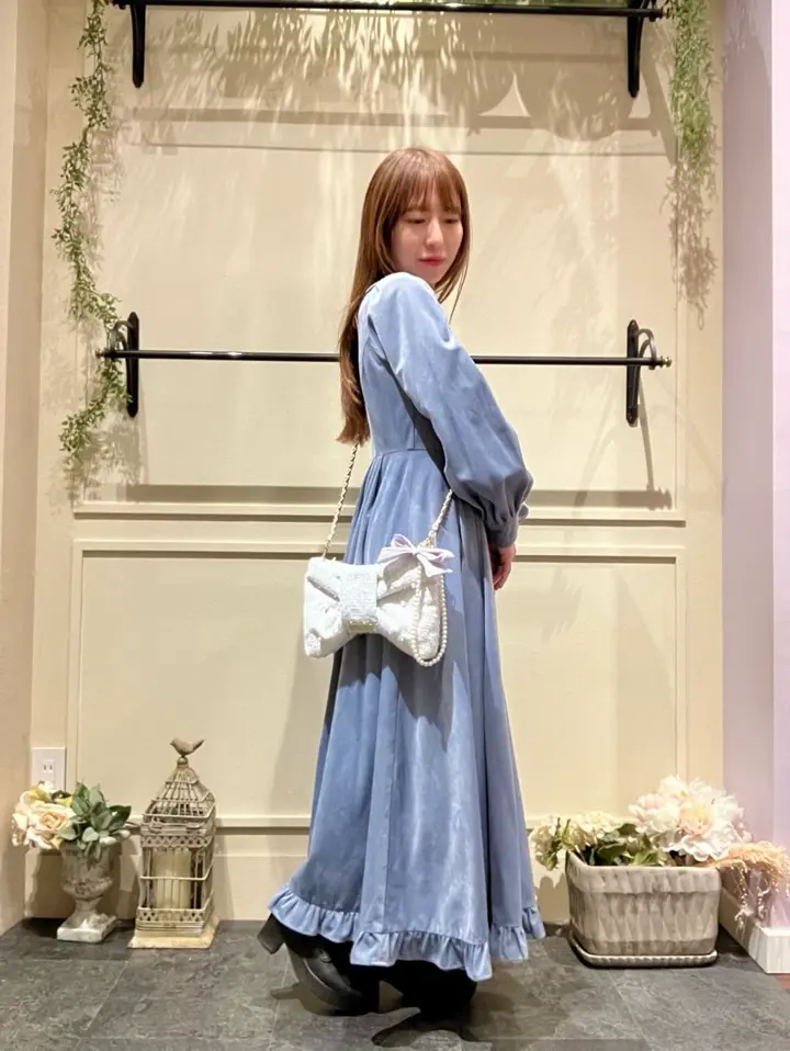 ストーンリボンパールストラップ/Maison de FLEUR（メゾン ド フルール