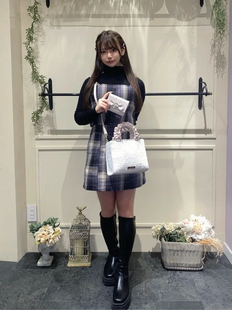 sheller ハンドバッグ　ツイードバッグ sheller シェリエ ノベルティ バッグツイードハンドバッグ sheller