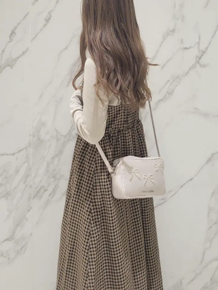 ビジューリボンスクエアショルダーバッグ/Maison de FLEUR（メゾン ド