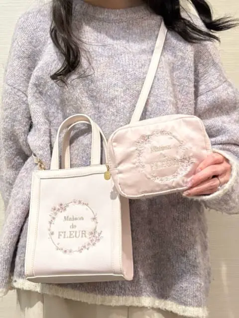 sakuraスクエア2Wayトートバッグ/Maison de FLEUR（メゾン ド フルール