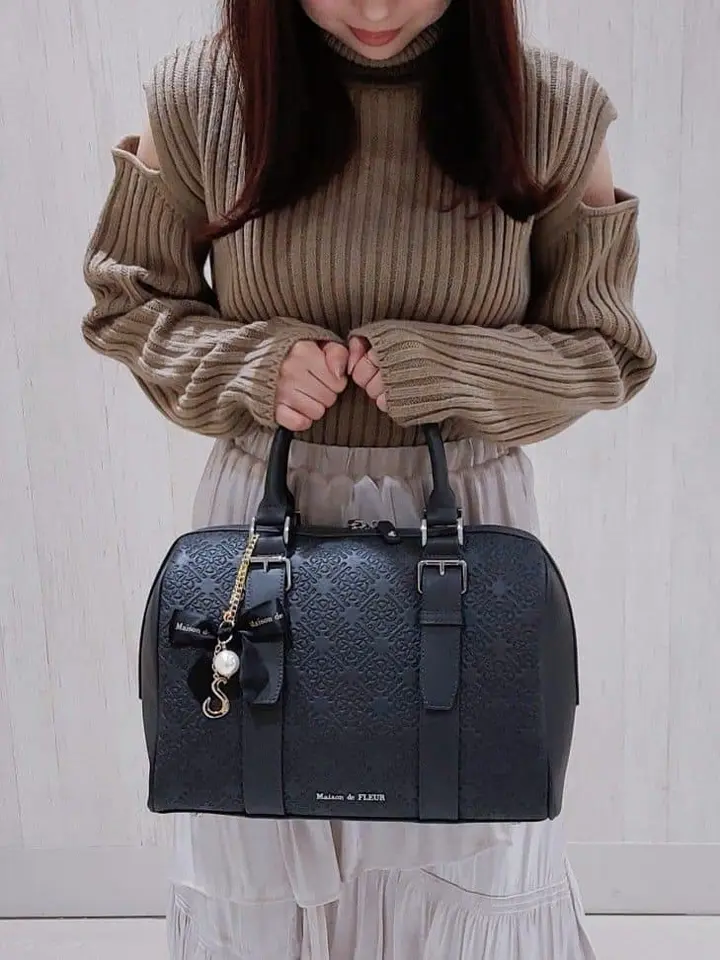 FLEURモノグラムボストンバッグ/Maison de FLEUR（メゾン ド フルール