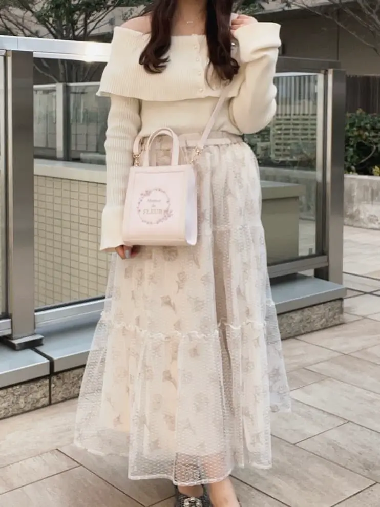 sakuraスクエア2Wayトートバッグ/Maison de FLEUR（メゾン ド フルール