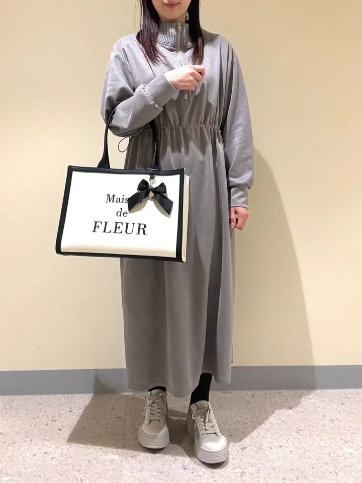 ELENCARE DUEスエードポンチドロストワンピ/Green Parks（グリーン