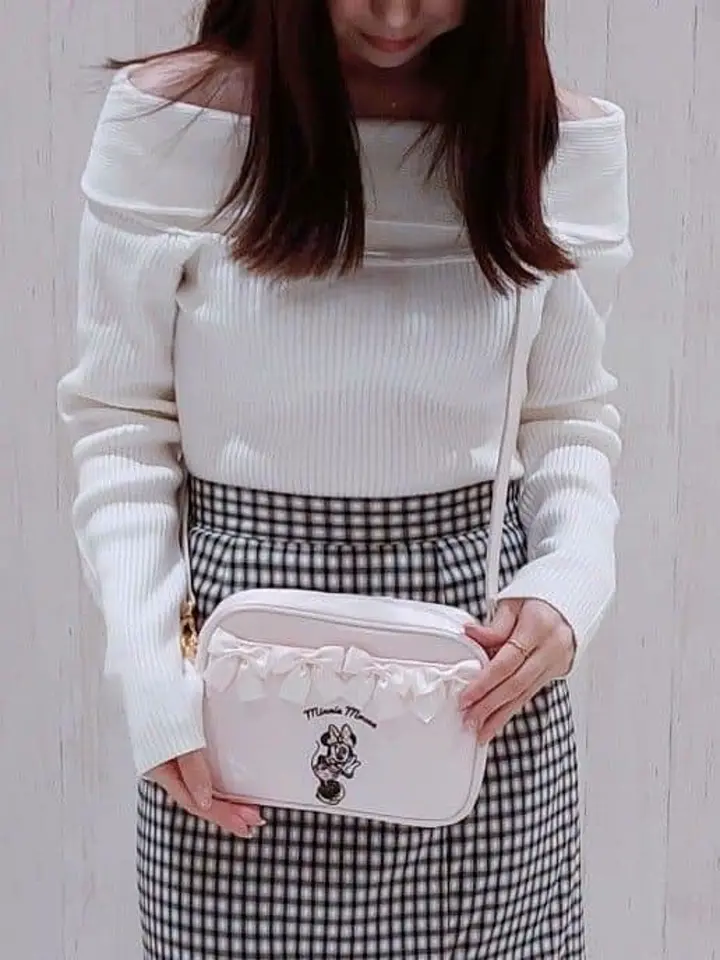 Minnie Mouse/リボンショルダーバッグ/Maison de FLEUR（メゾン ド