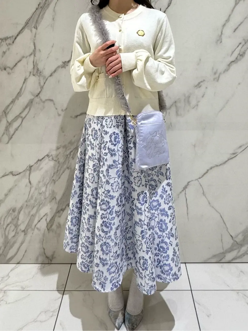 EC限定チュールハンドルラインストーンショルダー/Maison de FLEUR
